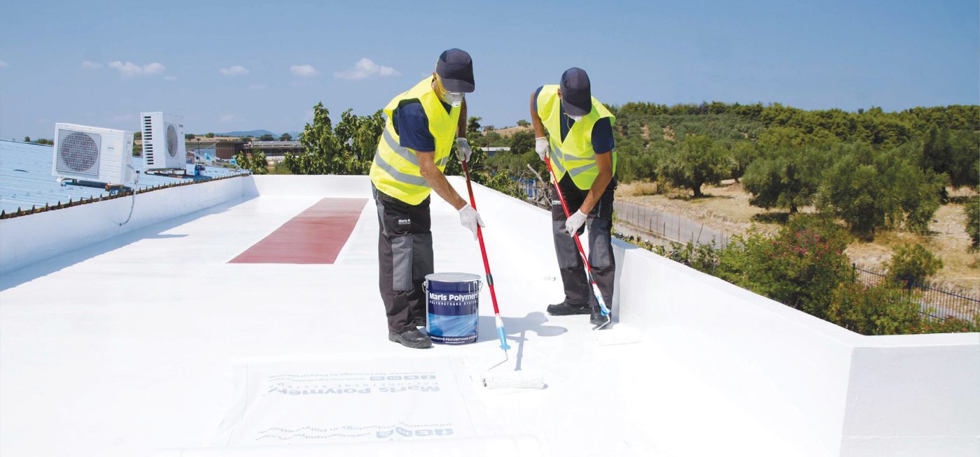 Lăn chống thấm sàn mái bằng Mariseal 250